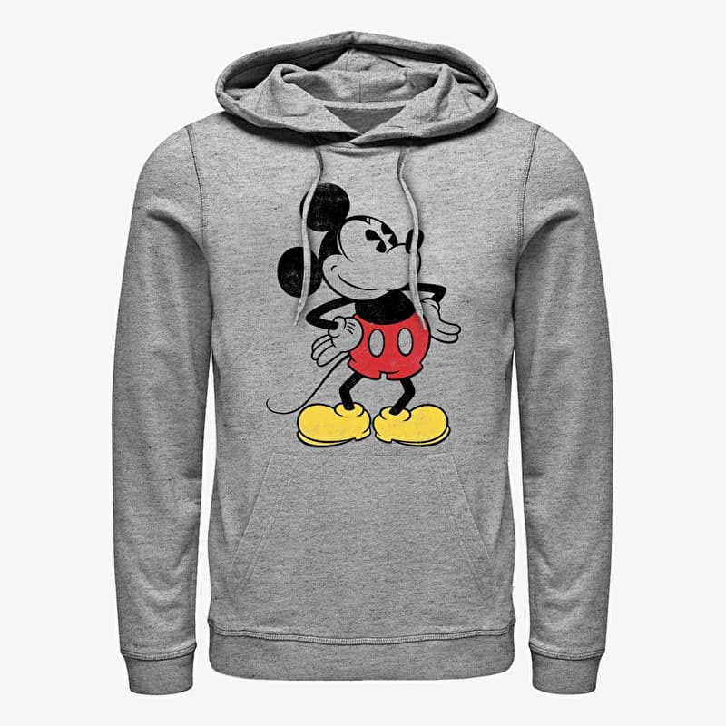 Džemperis Merch Disney Classic Mickey - Classic Vintage Mickey Unisex Hoodie Heather Grey