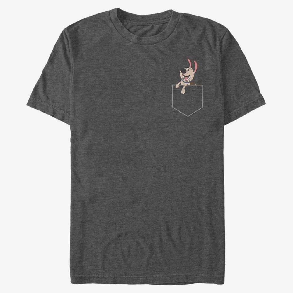 T-shirts Merch Disney Mulan - Little Brother Pocket Unisex T-Shirt Dark Heather Grey