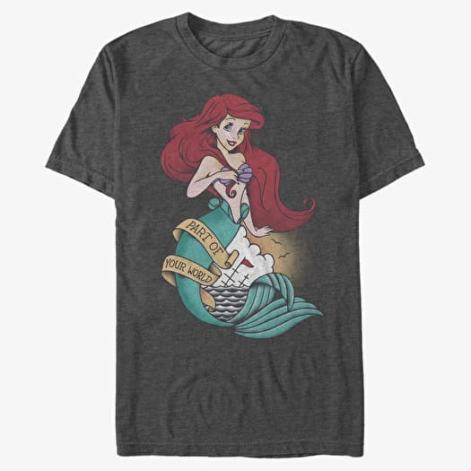 Camiseta Merch Disney The Little Mermaid - Sailor Ariel Unisex T-Shirt Dark Heather Grey