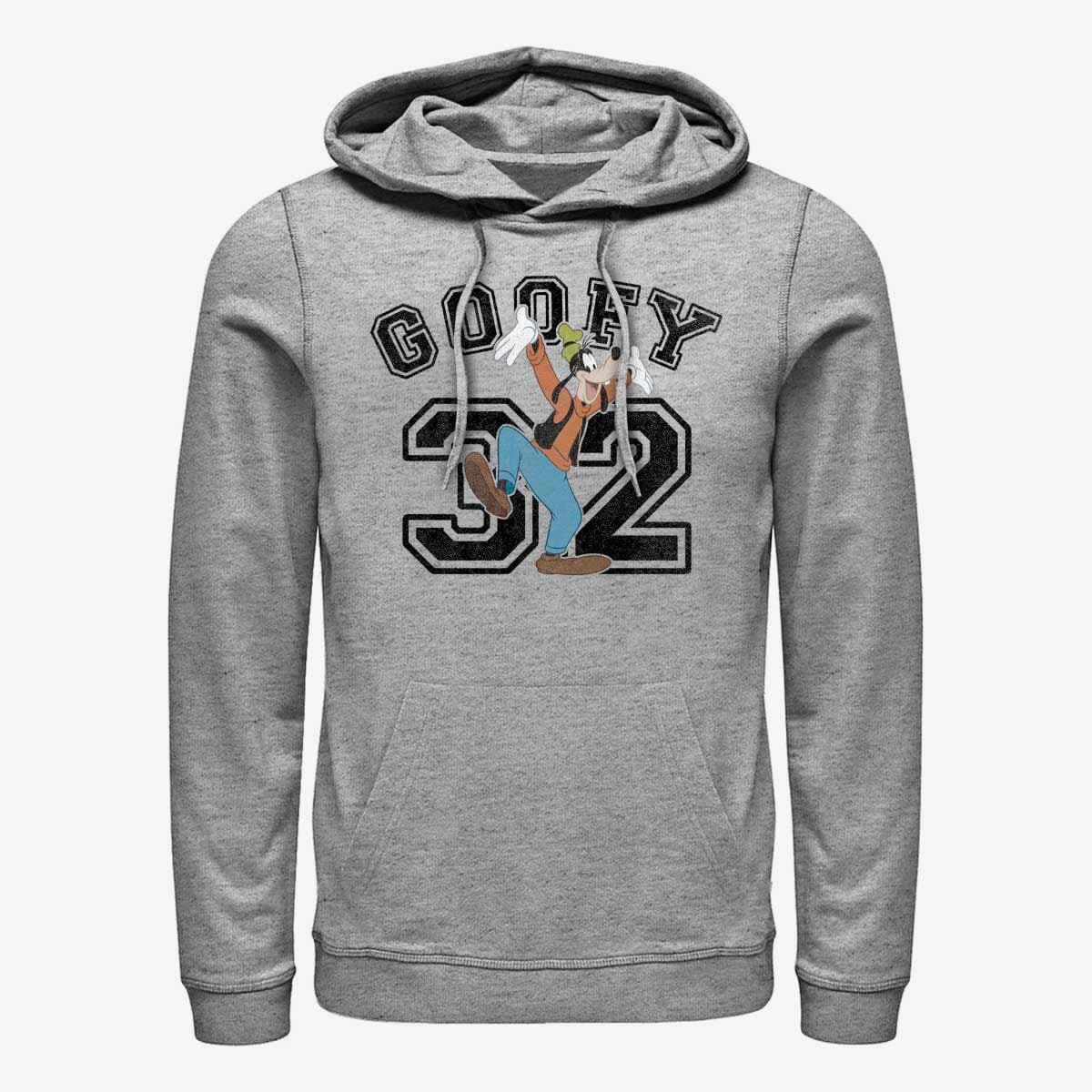 Толстовки та реглани Merch Disney Classic Mickey - Goofy Collegiate Unisex Hoodie Heather Grey