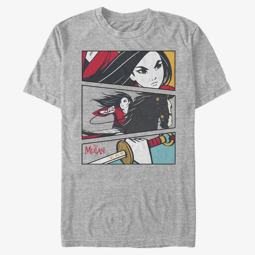 T-Shirts Merch Disney Atlantis: The Lost Empire - Action Panels Unisex T-Shirt Heather Grey