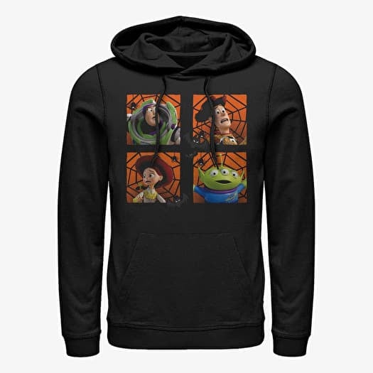Sweatshirt Merch Disney Toy Story 1-3 - Halloween Four Square Unisex Hoodie Black