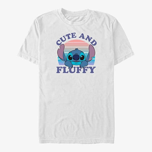 T-Shirts Merch Disney Lilo & Stitch - Cute and Fluffy Unisex T-Shirt White  | Queens