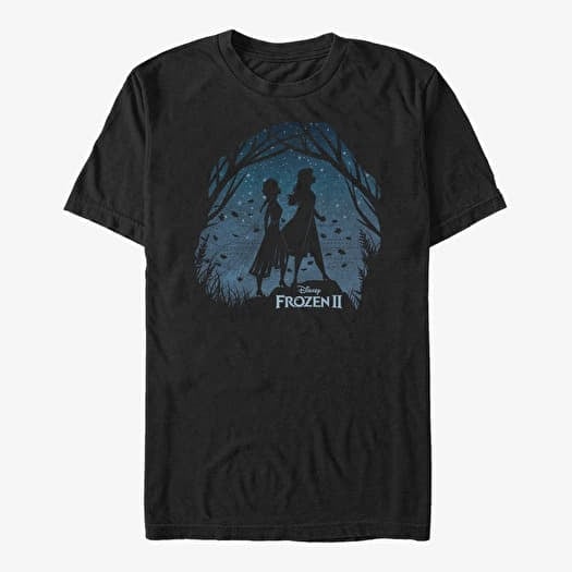 Tričko Merch Disney Frozen 2 - FROZEN2 SCENERY Unisex T-Shirt Black