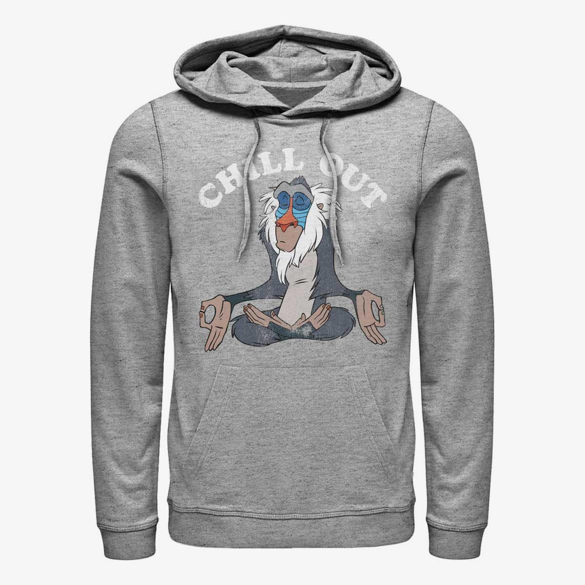 Dukserice Merch Disney The Lion King - Chill Out Unisex Hoodie Heather Grey