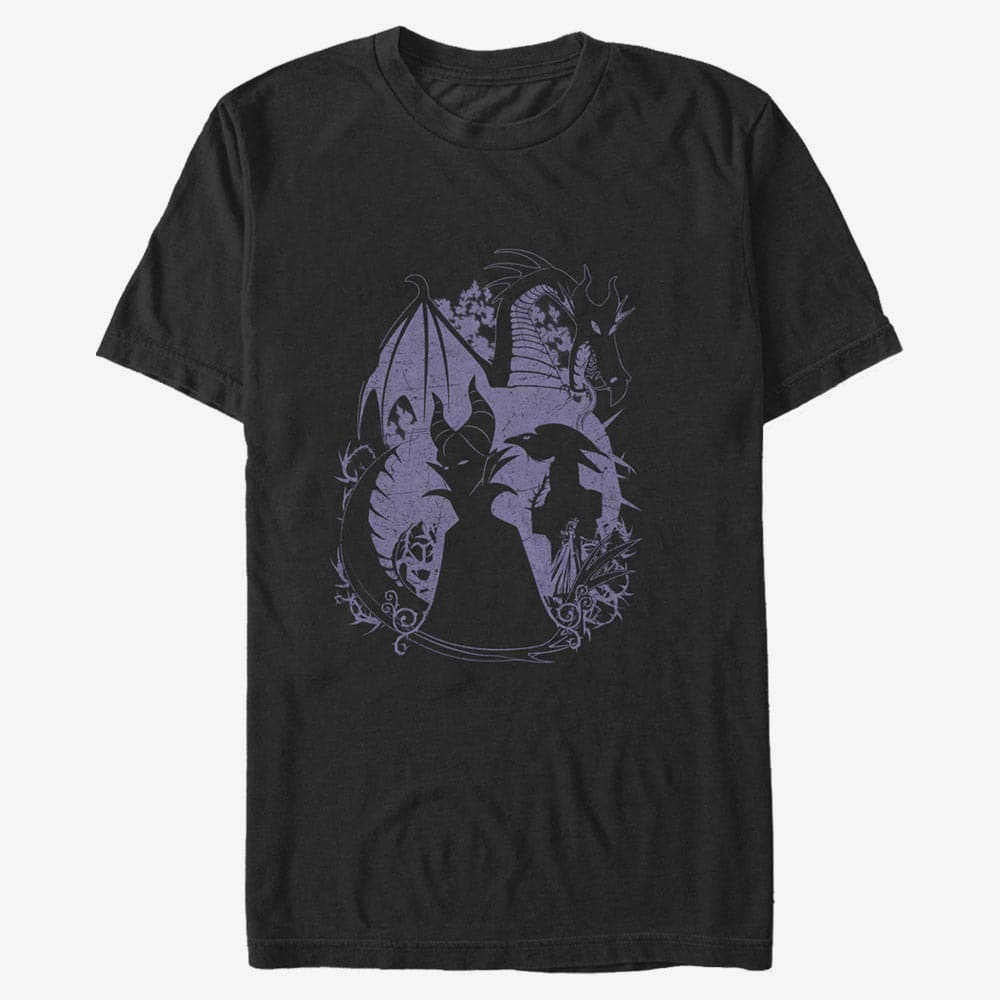 T-Shirts Merch Disney Sleeping Beauty - Bone Heart Unisex T-Shirt Black