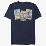 Merch Disney Lilo & Stitch - LILO STITCH TAROT Unisex T-Shirt Navy Blue