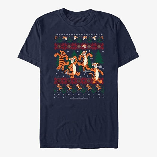 Μπλουζάκι Merch Disney Winnie The Pooh - Tigger Woods Xmas Unisex T-Shirt Navy Blue