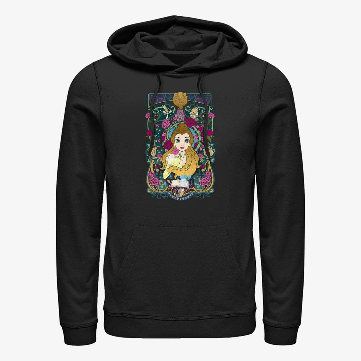 Kapuutsikud ja kampsunid Merch Disney Beauty & The Beast - Belle Veau Unisex Hoodie Black