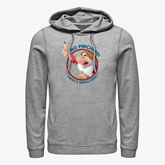 Sweatshirt Merch Disney Snow White - NO PINCHING GRUMPY Unisex Hoodie Heather Grey