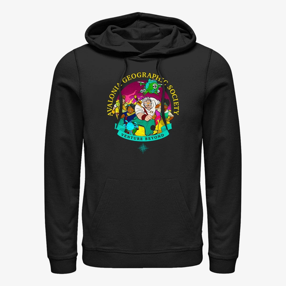 Kapuutsikud ja kampsunid Merch Disney Strange World - Vintage Group Unisex Hoodie Black