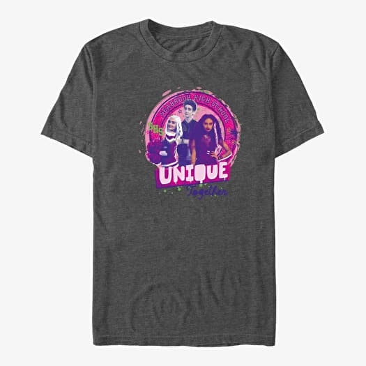 T-shirt Merch Disney Zombies - Unique Badge Unisex T-Shirt Dark Heather Grey