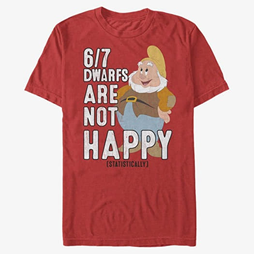 T-shirt Merch Disney Snow White - Not Happy Unisex T-Shirt Red