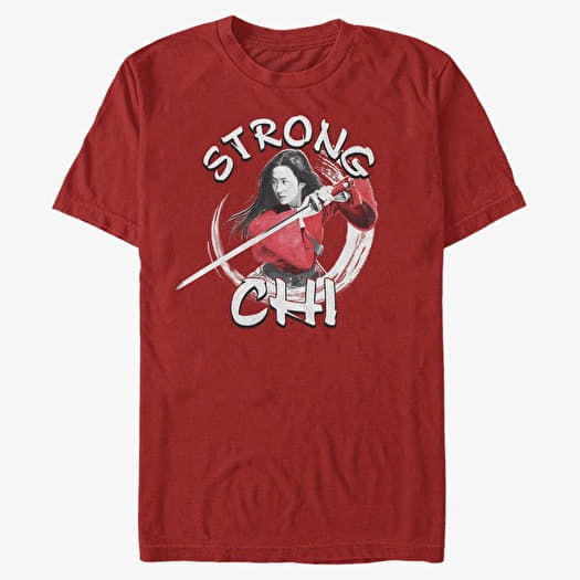T-shirt Merch Disney Mulan: Live Action - Mulan Strong Chi Unisex T-Shirt Red