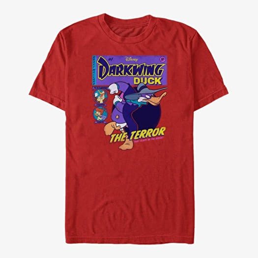 T-shirt Merch Disney Darkwing Duck - Darkwing Comic Unisex T-Shirt Red
