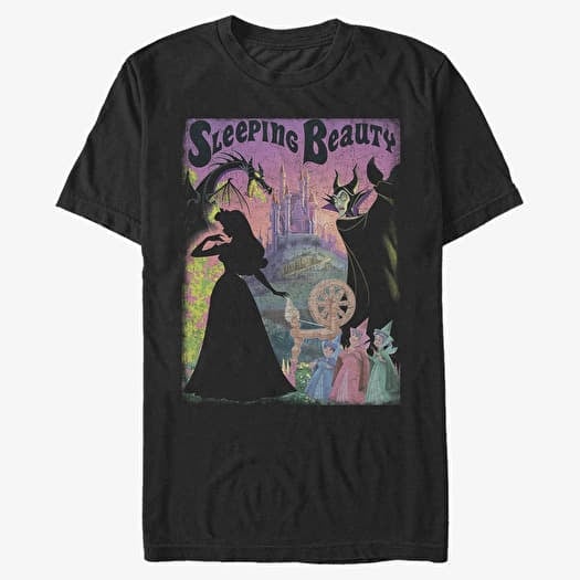 T-shirt Merch Disney Sleeping Beauty - Sleeping Beauty Poster Unisex T-Shirt Black