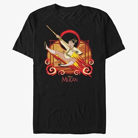 T-shirt Merch Disney Mulan - Raging Fire Mulan Unisex T-Shirt Black