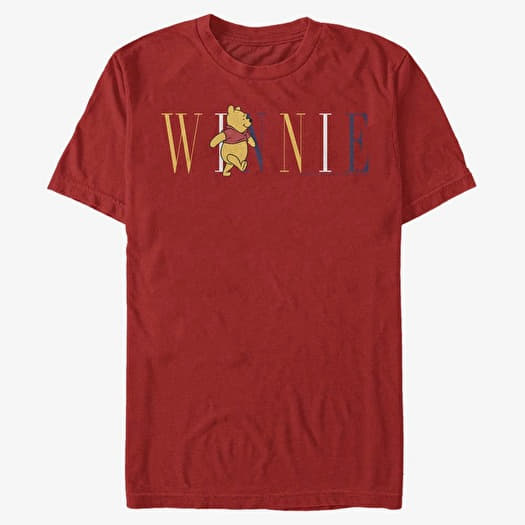 Tričko Merch Disney Winnie the Pooh - Pooh Fashion Unisex T-Shirt Red