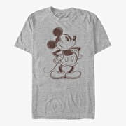 Merch Disney Mickey And Friends - Sketchy Mickey Unisex T-Shirt Heather Grey