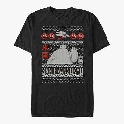 Majica Merch Disney Big Hero 6 Series - Baymax Sweater Unisex T-Shirt Black
