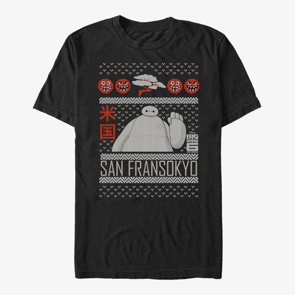 Camisetas Merch Disney Big Hero 6 Series - Baymax Sweater Unisex T-Shirt Black