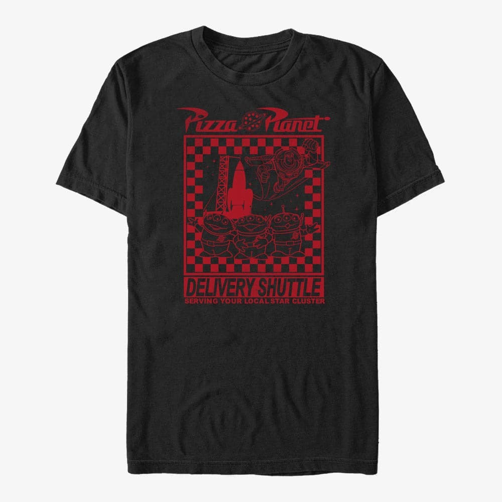 Magliette Merch Disney Toy Story 1-3 - Pizza Planet Delivery Unisex T-Shirt Black