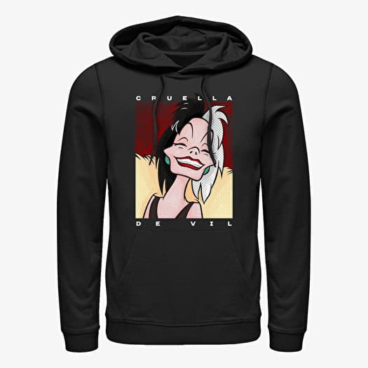 Sweatshirt Merch Disney Villains - Cruella Tone Unisex Hoodie Black