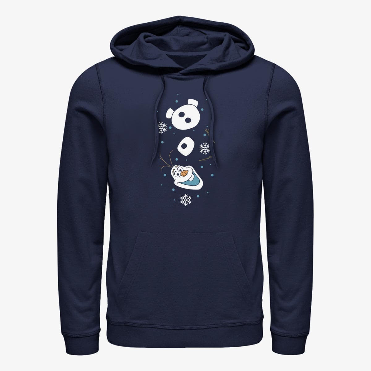 Felpe Merch Disney Frozen - Olaf Xmas Sleeve Unisex Hoodie Navy Blue
