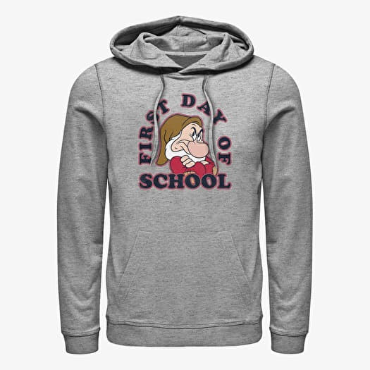 Hanorac Merch Disney Snow White and the Seven Dwarfs - Grumpy First Day Unisex Hoodie Heather Grey