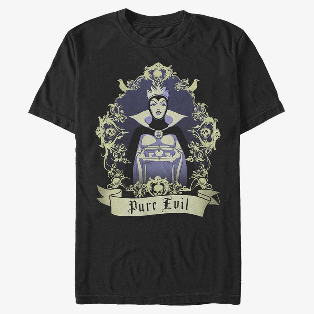 Tričká Merch Disney 101 Dalmatians - Bring Me Her Heart Evil Queen Unisex T-Shirt Black