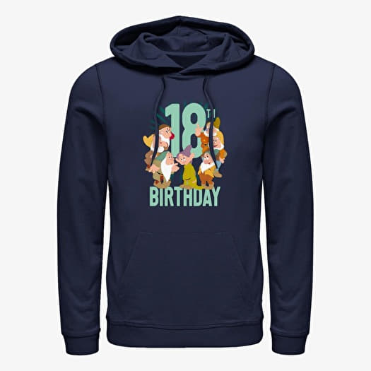 Sweatshirt Merch Disney Snow White And The Seven Dwarfs - Dwarves Eighteenth Bday Unisex Hoodie Navy Blue