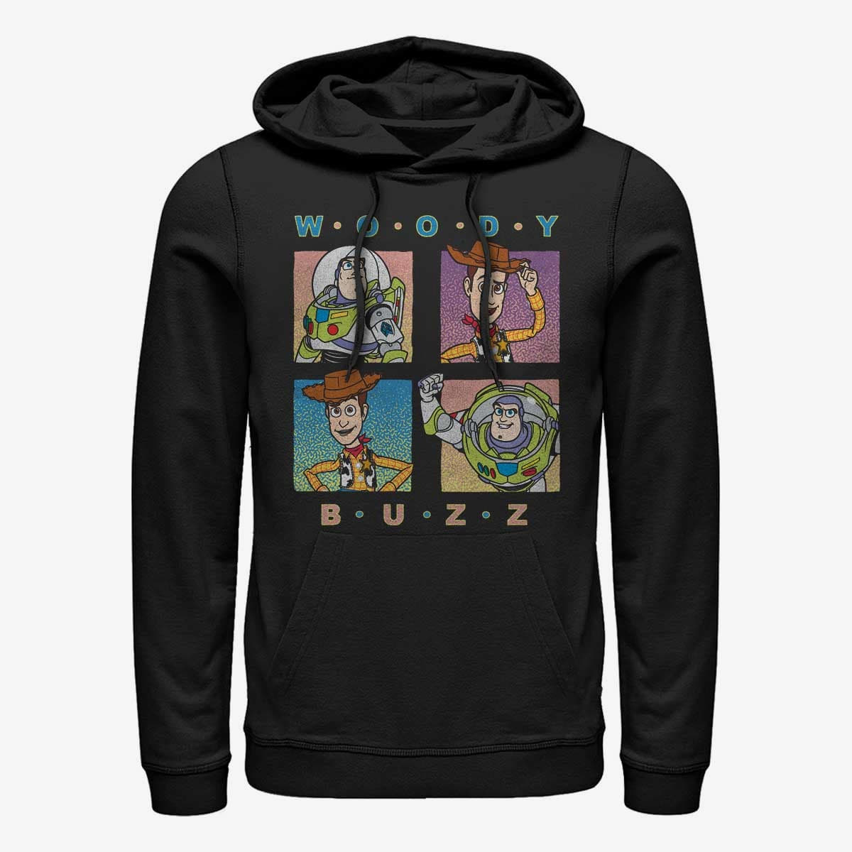 Толстовки та реглани Merch Disney Pixar Toy Story - Pastel Foursquare Unisex Hoodie Black