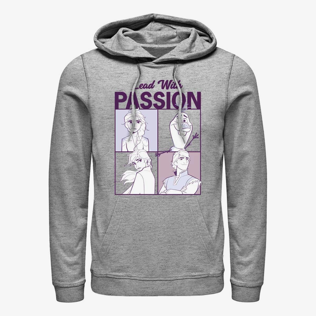 Felpe Merch Disney Frozen Two - Lead With Passion Unisex Hoodie Heather Grey