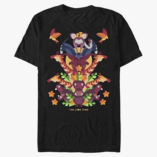 Majica Merch Disney The Lion King - ANIMAL TOWER Unisex T-Shirt Black