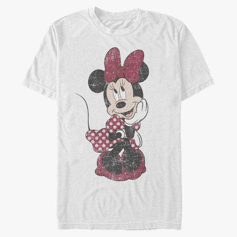 Koszulki Merch Disney Classic Mickey - Polka Dot Minnie Unisex T-Shirt White