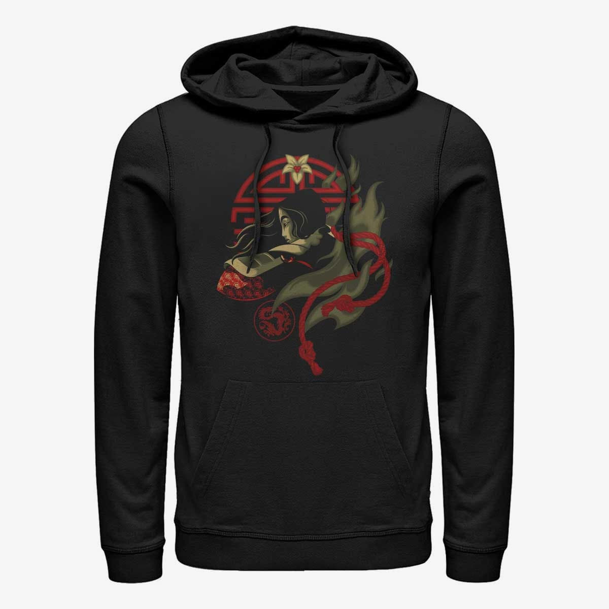 Sweatshirts Merch Disney Mulan - Mulan Fighting Spirit Unisex Hoodie Black