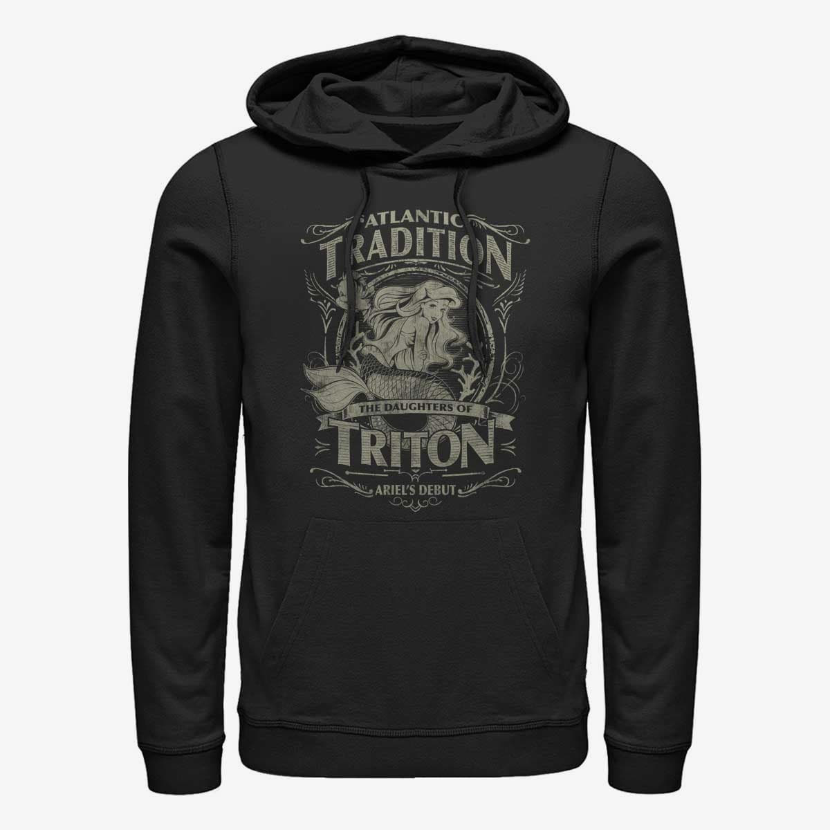 Толстовки та реглани Merch Disney The Little Mermaid - Atlantic Tradition Unisex Hoodie Black