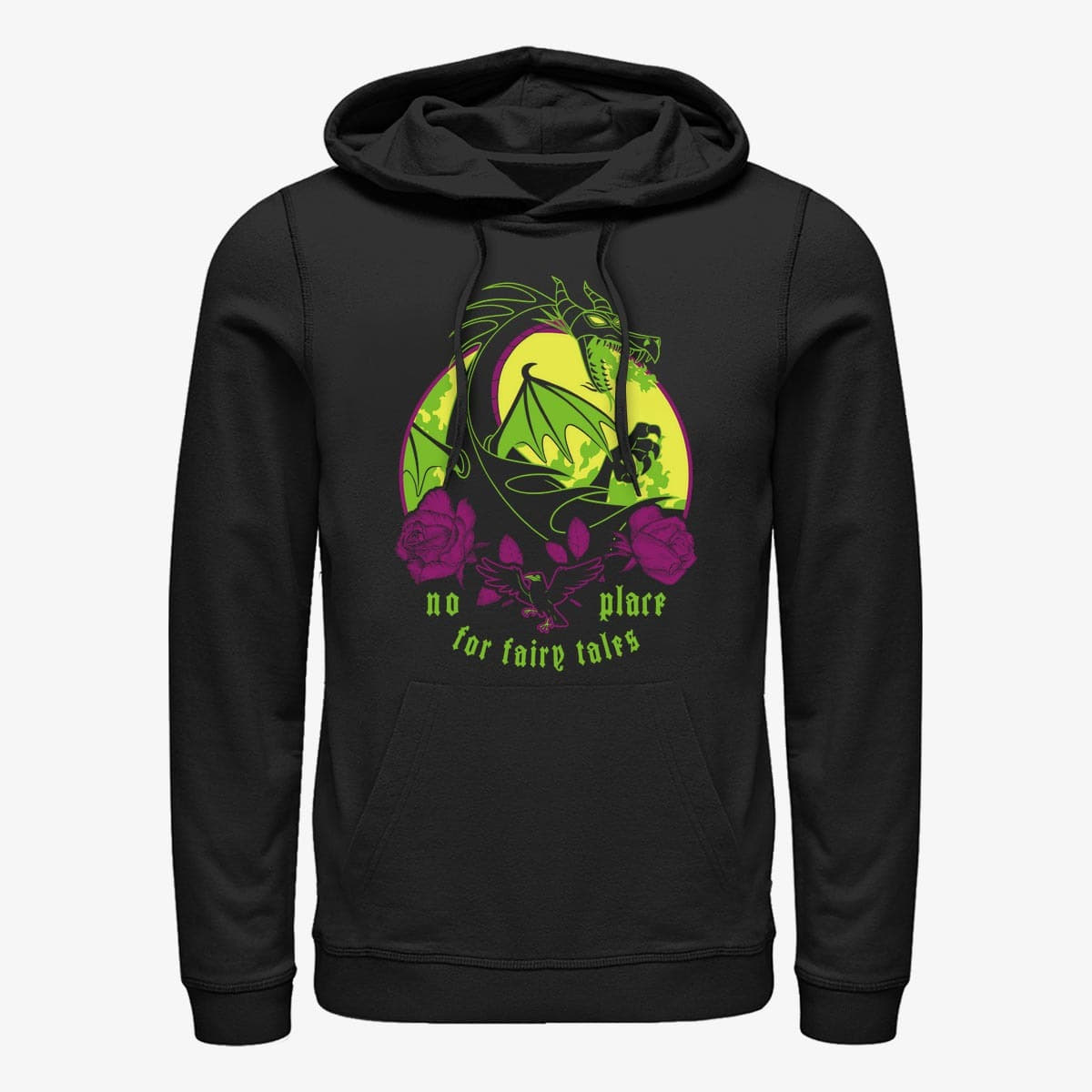 Dukserice Merch Disney Villains - Dragon Three Tone Unisex Hoodie Black