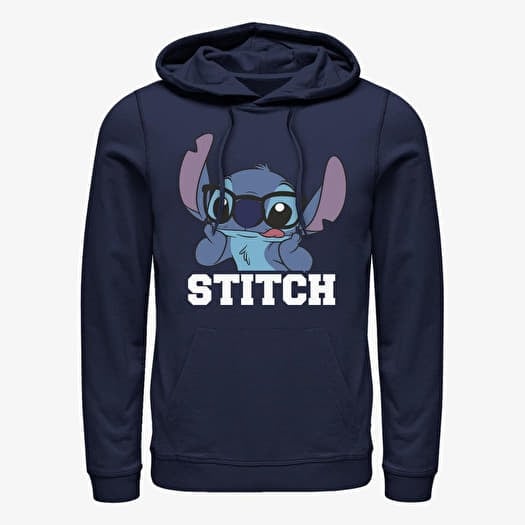 Mikina Merch Disney Lilo & Stitch - STITCH Unisex Hoodie Navy Blue
