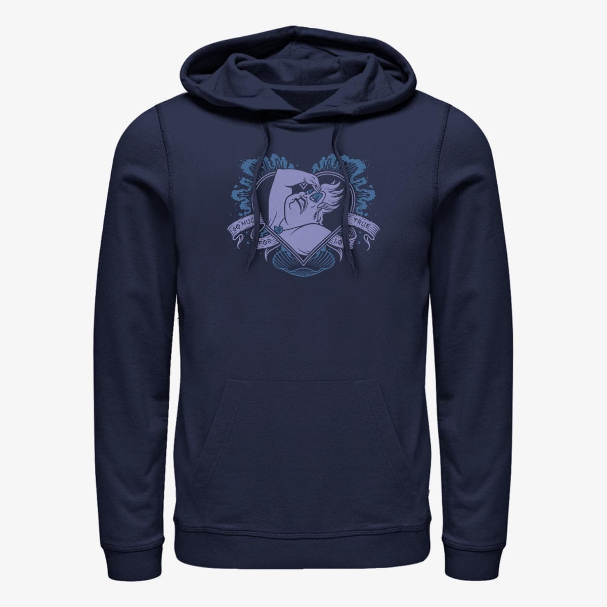 Толстовки та реглани Merch Disney Villains - True Love Ursula Unisex Hoodie Navy Blue