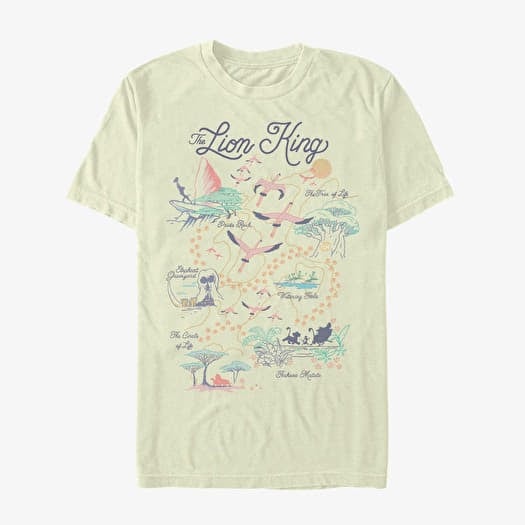 T-shirt Merch Disney The Lion King - Map of the World Unisex T-Shirt Natural