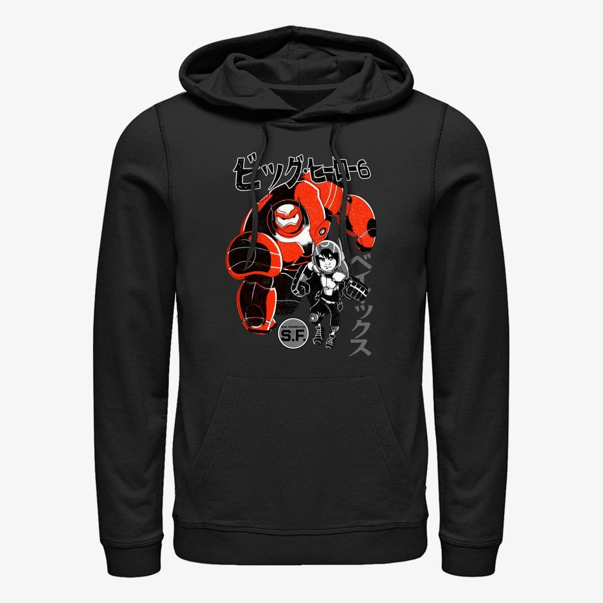 Hoodies and sweatshirts  Merch Disney Big Hero 6 Movie - BIG HERO Unisex Hoodie Black