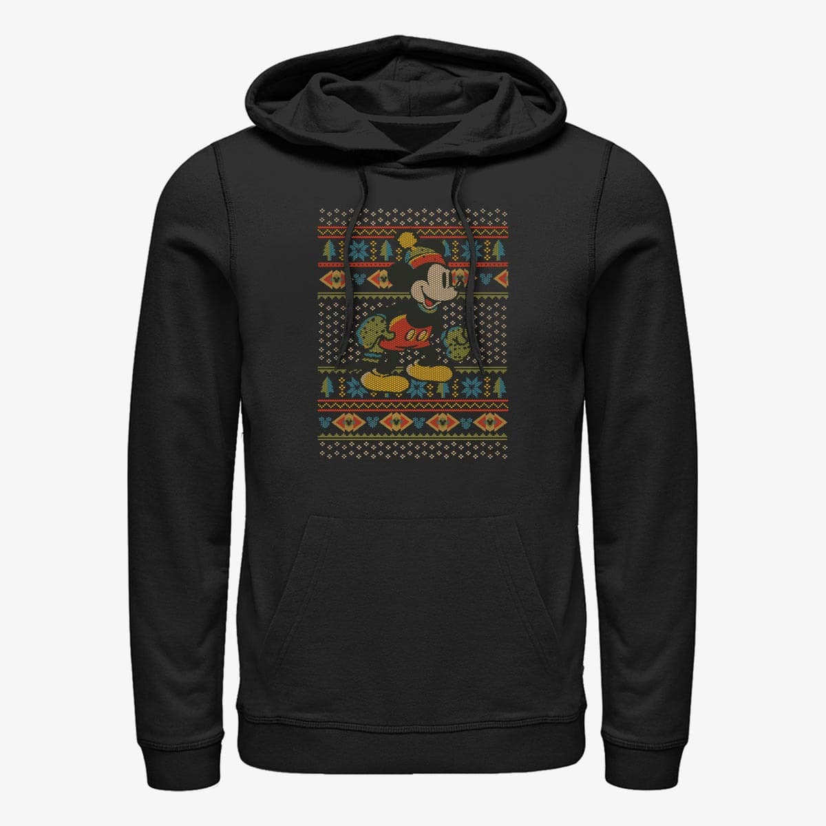 Dukserice Merch Disney Mickey Classic - Vtg Mickey Sweater Unisex Hoodie Black