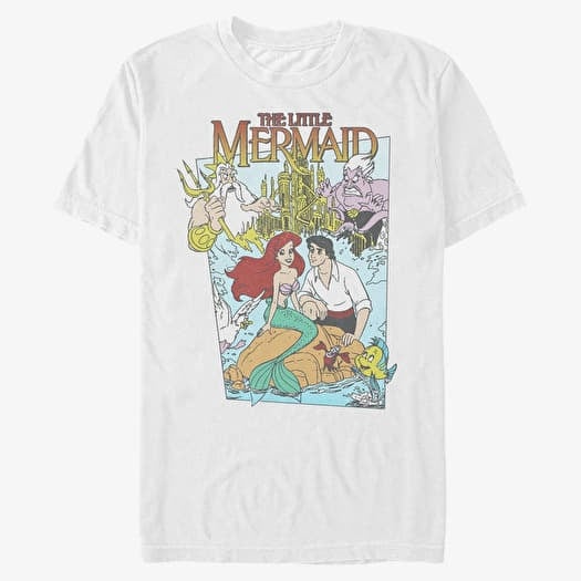 Camiseta Merch Disney The Little Mermaid - Mermaid Cover Unisex T-Shirt White