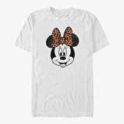Merch Disney Mickey And Friends - Modern Minnie Face Leopard Unisex T-Shirt White