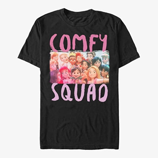 T-shirt Merch Disney Wreck-It Ralph 2 - Comfy Squad Selfie Unisex T-Shirt Black