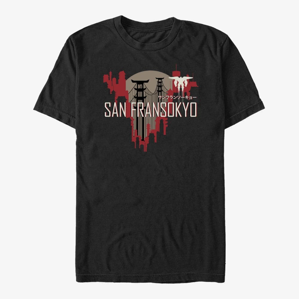 T-shirts Merch Disney Big Hero 6 Series - San Fransokyo Visit Unisex T-Shirt Black