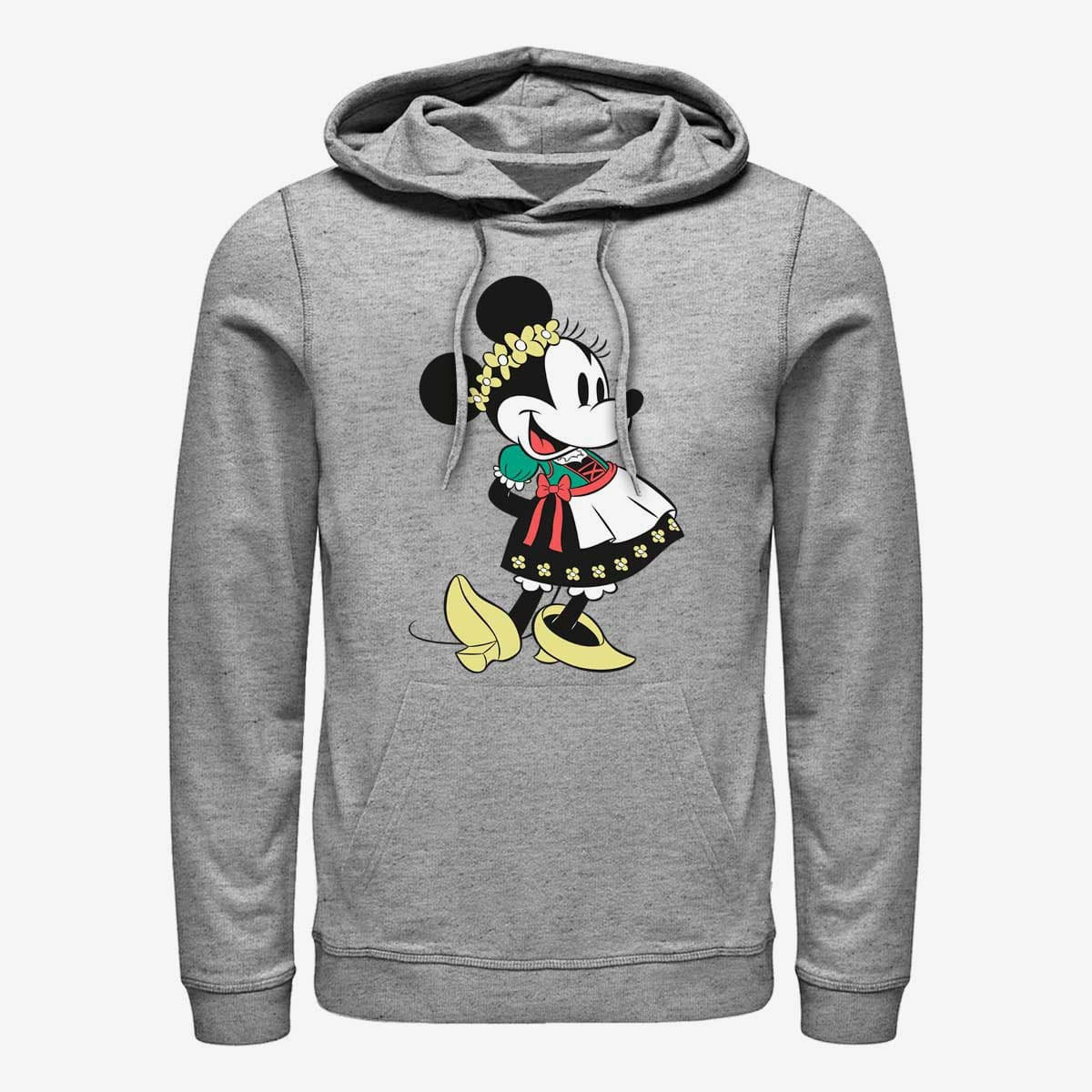 Sweatshirts Merch Disney Classic Mickey - Dirndl Basics Unisex Hoodie Heather Grey