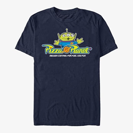 T-shirt Merch Disney Toy Story 1-3 - Pizza Arcade Unisex T-Shirt Navy Blue