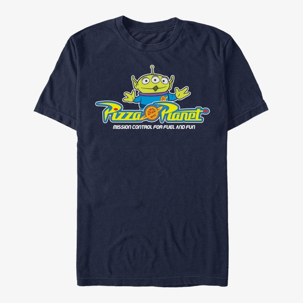 T-shirts Merch Disney Toy Story 1-3 - Pizza Arcade Unisex T-Shirt Navy Blue